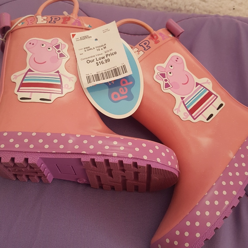 Girls Peppa pig rain boots